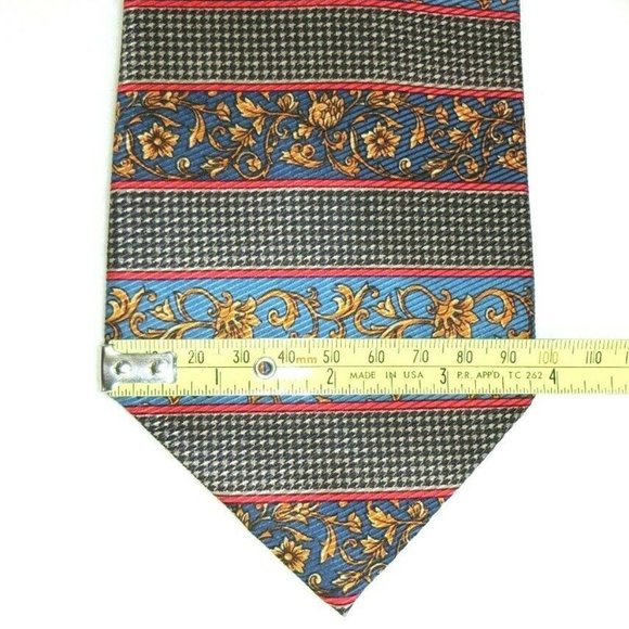 Burberrys of London Necktie 100% Silk Filigree 58" - Picture 8 of 8